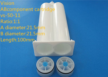 VS-50-11 1: 1 دو جزء کارتریج اپوکسی AB دو اپوکسی پلاستیکی طول AB کارتریج 21.5mm