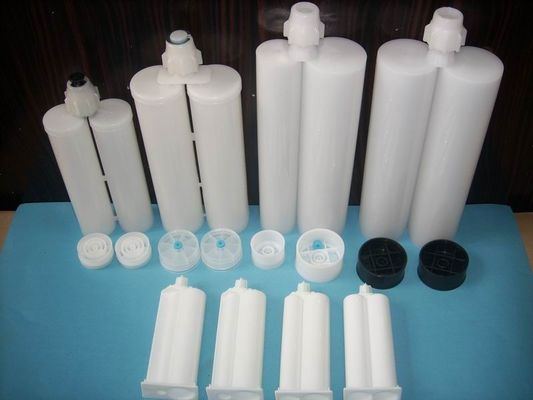 کننده 50ml 10: 1 PBT پلاستیکی دو کارتریج و اجزای تشکیل برای رزین های اپوکسی چسب