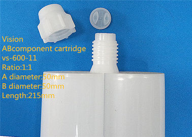 AB چسب 600ml 1: 1 دو اپوکسی کارتریج کارتریج دوگانه AB چسب کارتریج