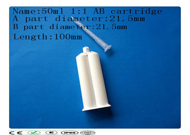 AB کارتریج چسب، کننده 50ml 1: 1 کارتریج دوگانه، سرنگ بشکه
