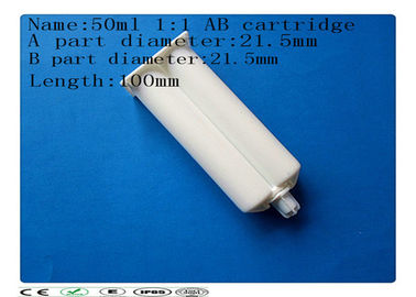 AB کارتریج چسب، کننده 50ml 1: 1 کارتریج دوگانه، سرنگ بشکه