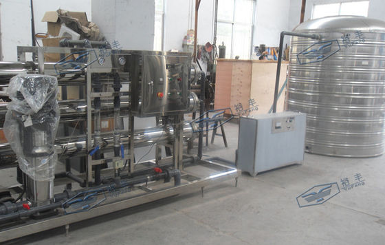3.15kw سیستم تصفیه آب خالص سیستم اسمز معکوس تصفیه آب 3000L / H