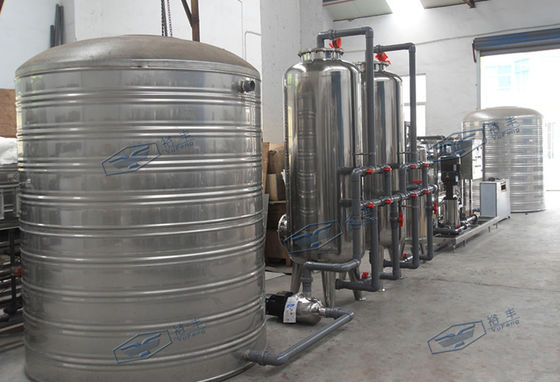3.15kw سیستم تصفیه آب خالص سیستم اسمز معکوس تصفیه آب 3000L / H