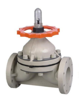 UPVC / PVC سوپاپ فلنج چرخ اتصال دسته PN1.0Mpa JIS / DIN / ANSI