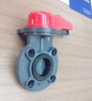 PVDF پلاستیکی شیر پروانه ای برقی محرک عملیات PN1.0Mpa ANSI / DIN / JIS