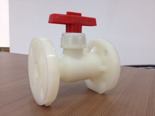 نوار PN10 PP-H پلاستیکی شیر توپی فلنج، 1/2 &quot;تا 12&quot; DIN، ANSI، JIS اتصال فلنج