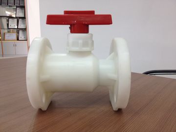 PP / FRPP فلنج شیر توپی دستگیره 1 &quot;(D32mm) ~ 3&quot; (D90mm) پلاستیک دریچه های توپ